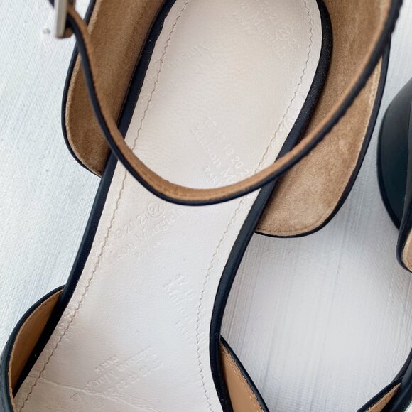 Maison Margiela Black Tabi Ankle Strap Heels - Picture 7 of 14